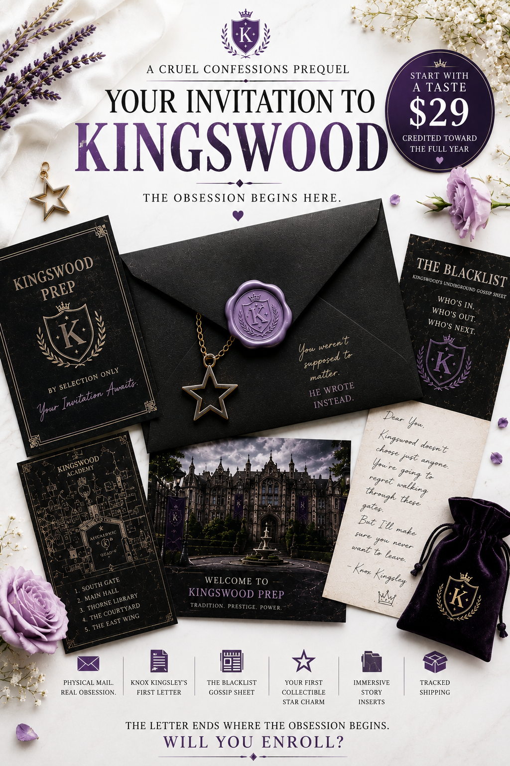 Your Invitation to Kingswood — A Cruel Confessions Prequel