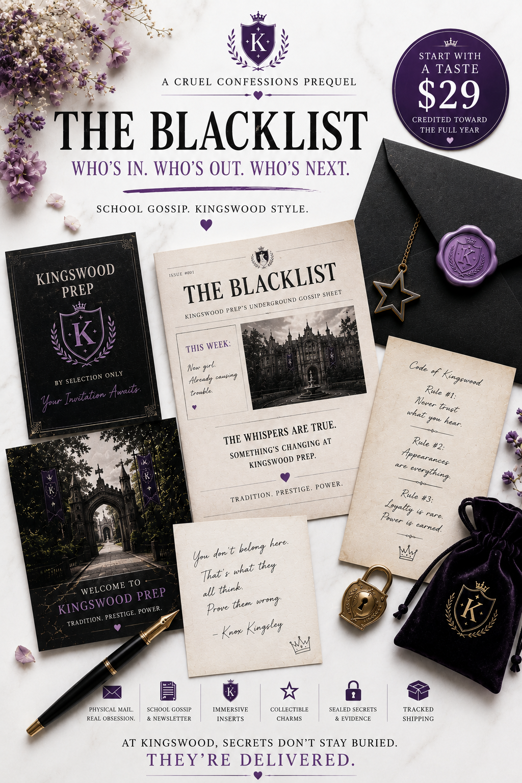 Your Invitation to Kingswood — A Cruel Confessions Prequel